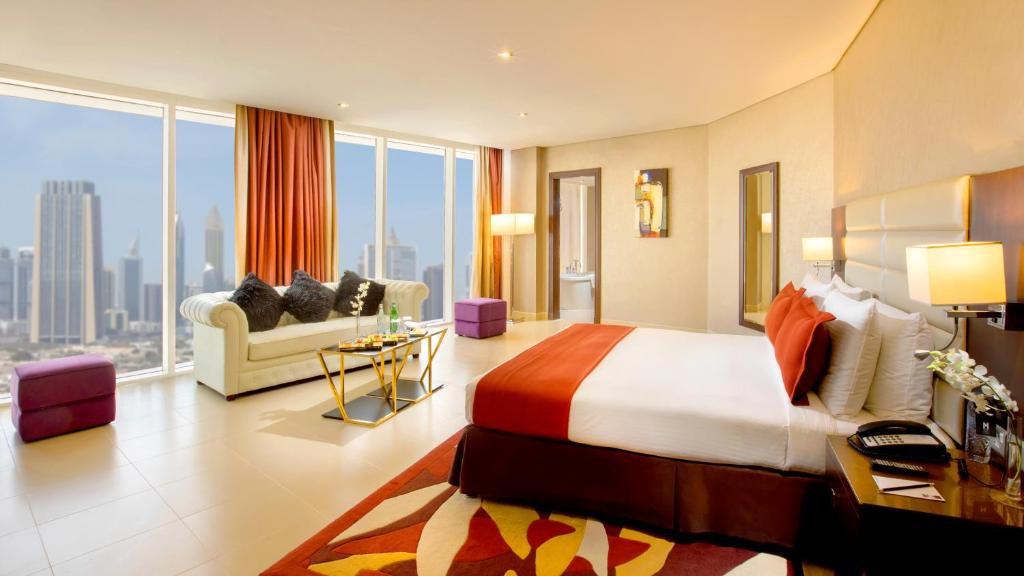 الغرف في فندق ميلينيوم سنترال دبي