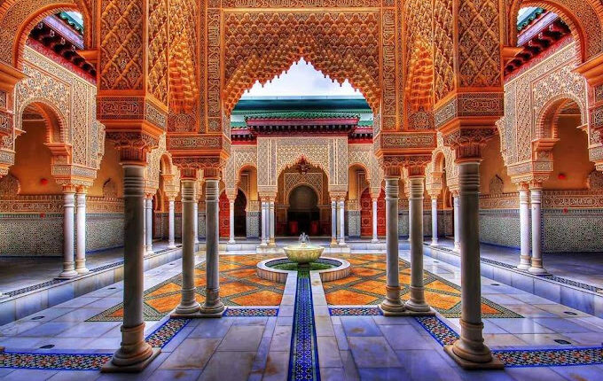 قصر الباهية مراكش من أروع أماكن سياحية في مراكش
