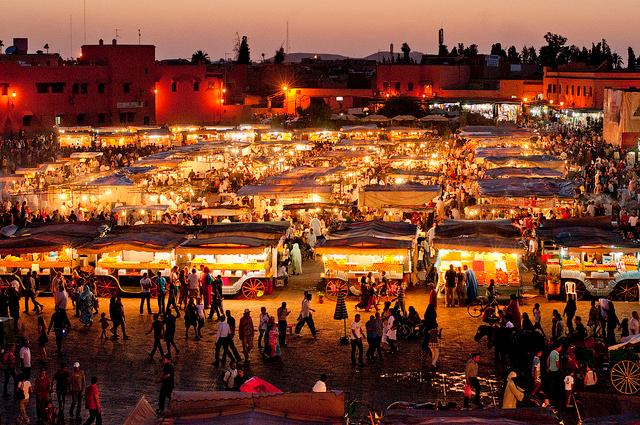 ساحة جامع الفنا المغرب
